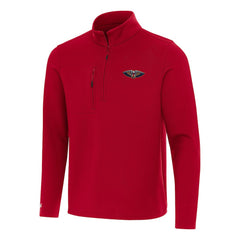New Orleans Pelicans Antigua Insider Quarter-Zip Top Red - NBA