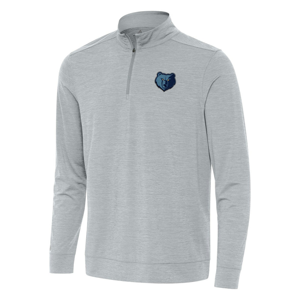 Memphis Grizzlies Antigua Bright Quarter-Zip Top Heather Gray - NBA