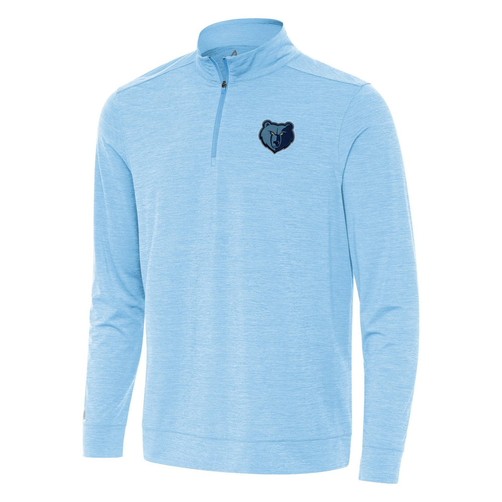Memphis Grizzlies Antigua Bright Quarter-Zip Top Light Blue - NBA