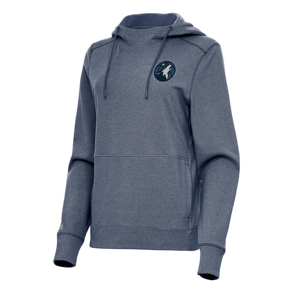 Minnesota Timberwolves Antigua Women's Justice Pullover Hoodie Heather Navy - NBA