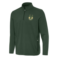 Milwaukee Bucks Antigua Perilous Quarter-Zip Sweatshirt Hunter Green - NBA
