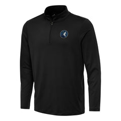 Minnesota Timberwolves Antigua Reprocess Quarter-Zip Top Black - NBA