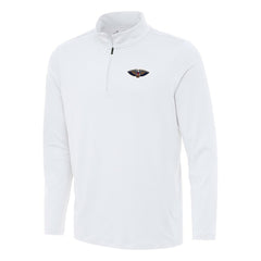 New Orleans Pelicans Antigua Reprocess Quarter-Zip Top White - NBA