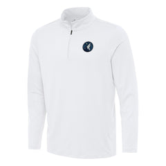 Minnesota Timberwolves Antigua Reprocess Quarter-Zip Top White - NBA