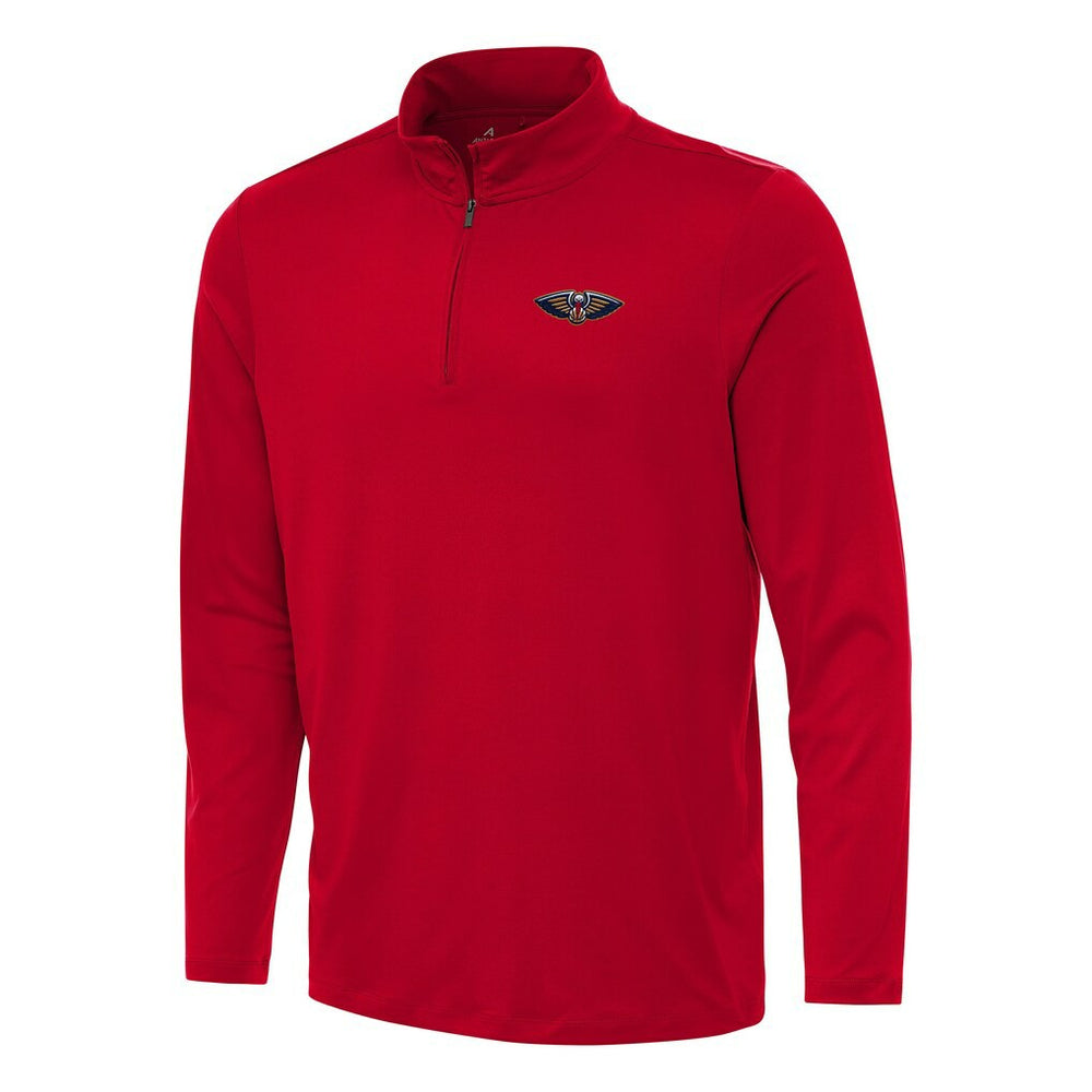 New Orleans Pelicans Antigua Reprocess Quarter-Zip Top Red - NBA
