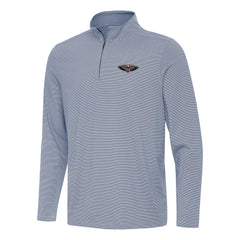 New Orleans Pelicans Antigua Twine Quarter-Zip Top Navy - NBA