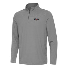 New Orleans Pelicans Antigua Twine Quarter-Zip Top Black - NBA