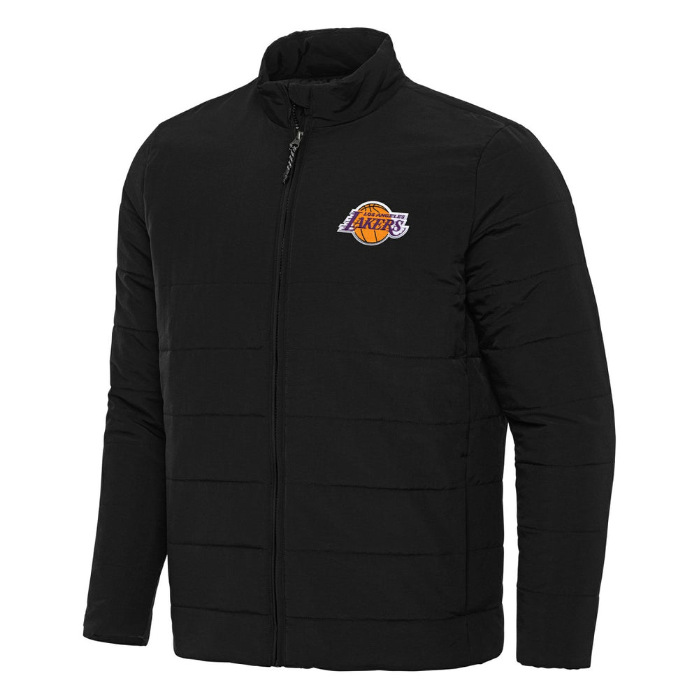 Los Angeles Lakers Antigua Swelter Full-Zip Puffer Jacket Black - NBA
