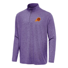 Phoenix Suns Antigua Hunk Quarter-Zip Top Heather Purple - NBA