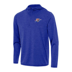 Oklahoma City Thunder Antigua Tidy Quarter-Zip Hoodie Heather Royal - NBA