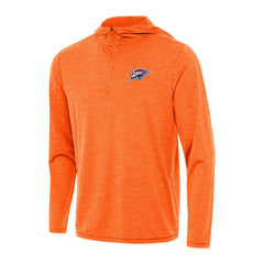 Oklahoma City Thunder Antigua Tidy Quarter-Zip Hoodie Heather Orange - NBA