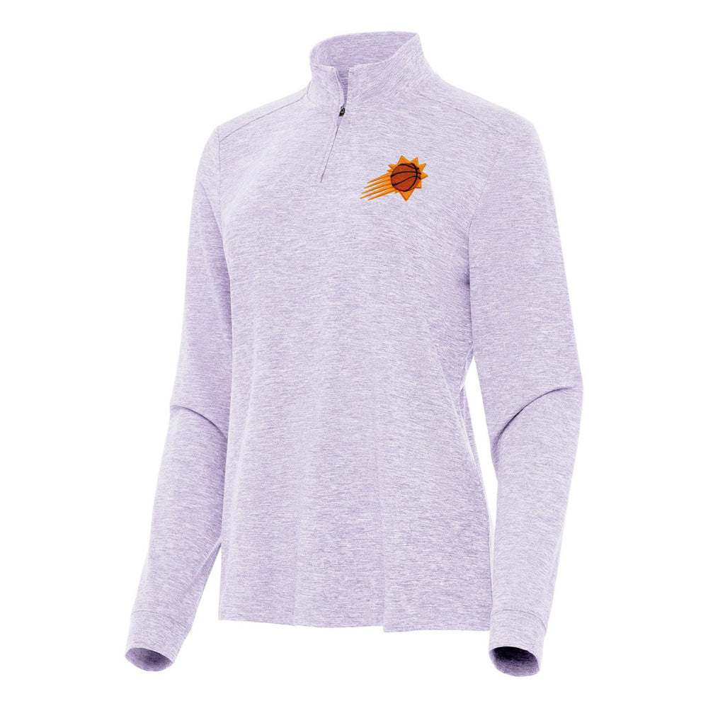 Phoenix Suns Antigua Women's Mentor Quarter-Zip Mock Long Sleeve Top Lavender - NBA