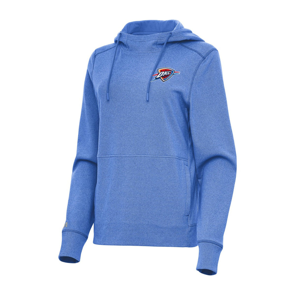 Oklahoma City Thunder Antigua Women's Justice Pullover Hoodie Heather Blue - NBA