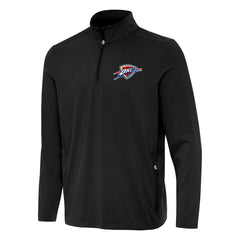 Oklahoma City Thunder Antigua Perilous Quarter-Zip Sweatshirt Black - NBA