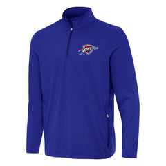 Oklahoma City Thunder Antigua Perilous Quarter-Zip Sweatshirt Royal - NBA