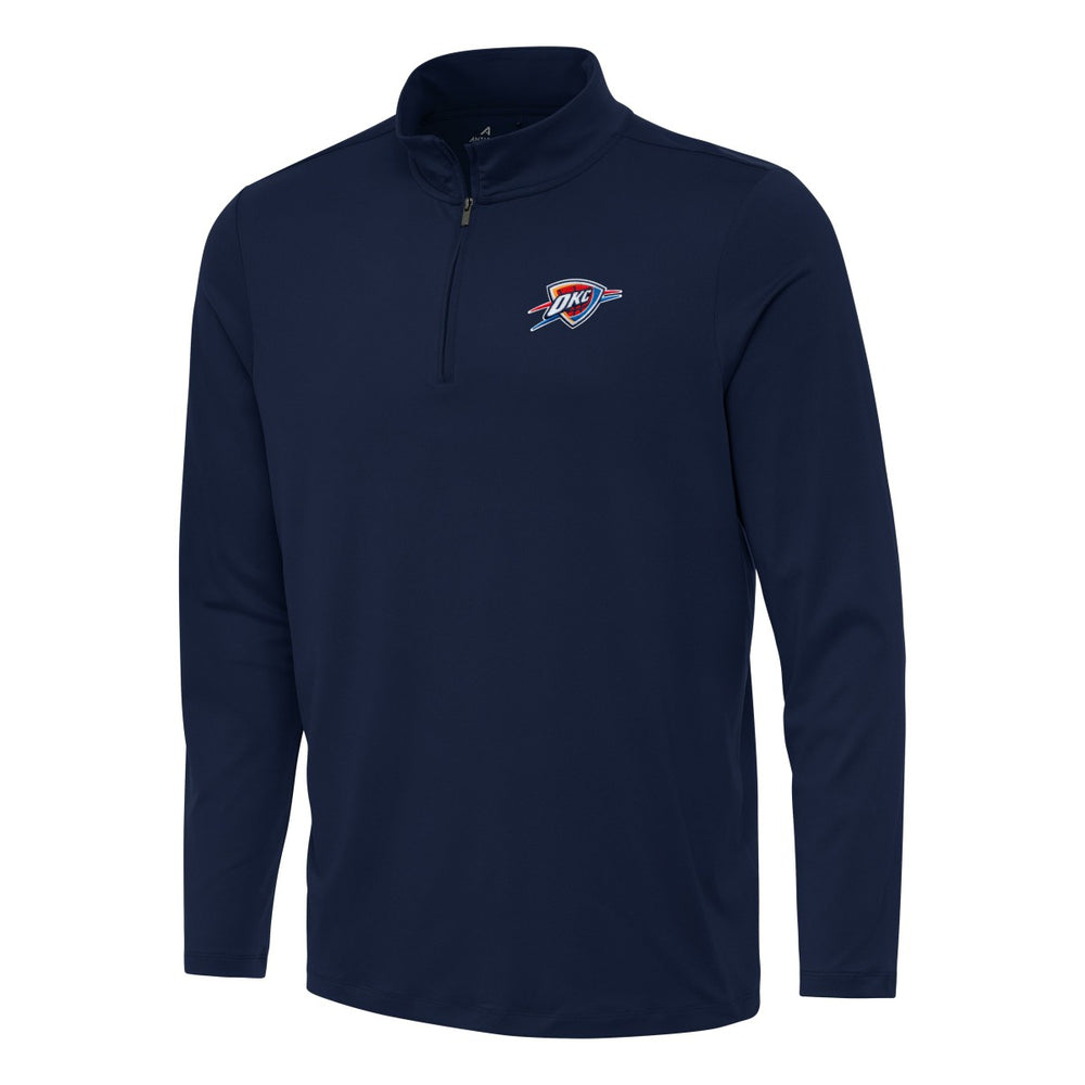 Oklahoma City Thunder Antigua Reprocess Quarter-Zip Top Navy - NBA