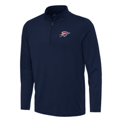 Oklahoma City Thunder Antigua Reprocess Quarter-Zip Top Navy - NBA