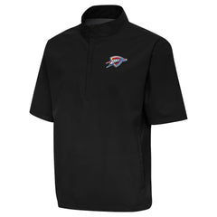 Oklahoma City Thunder Antigua Brisk Quarter-Zip Windbreaker Black - NBA