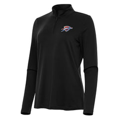 Oklahoma City Thunder Antigua Women's Reprocess Quarter-Zip Top Black - NBA