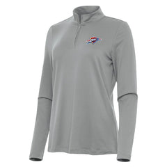Oklahoma City Thunder Antigua Women's Reprocess Quarter-Zip Top Gray - NBA