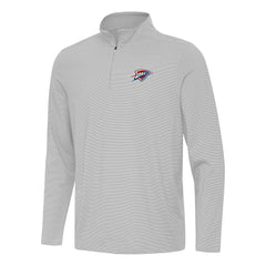 Oklahoma City Thunder Antigua Twine Quarter-Zip Top Gray - NBA