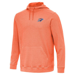 Oklahoma City Thunder Antigua Cloud Pullover Hoodie Heather Orange - NBA