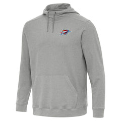 Oklahoma City Thunder Antigua Cloud Pullover Hoodie Heather Gray - NBA