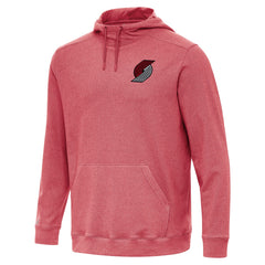 Portland Trail Blazers Antigua Cloud Pullover Hoodie Heather Red - NBA