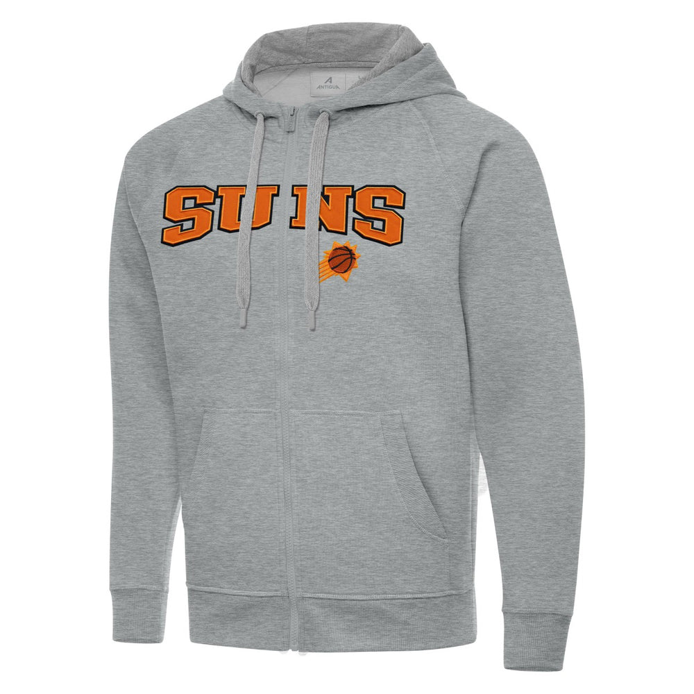 Phoenix Suns Antigua Big & Tall Victory Full-Zip Hoodie Jacket Heather Gray - NBA