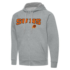 Phoenix Suns Antigua Big & Tall Victory Full-Zip Hoodie Jacket Heather Gray - NBA