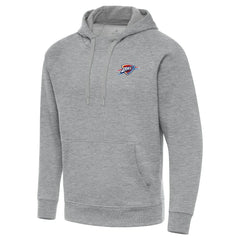 Oklahoma City Thunder Antigua Big & Tall Victory Raglan Pullover Hoodie Heather Gray - NBA