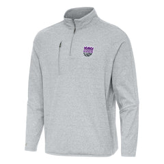 Sacramento Kings Antigua Certain Quarter-Zip Tri-Blend Sweatshirt Heather Gray - NBA