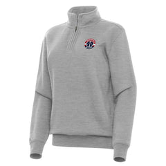 Washington Wizards Antigua Women's Victory Quarter-Zip Sweatshirt Heather Gray - NBA