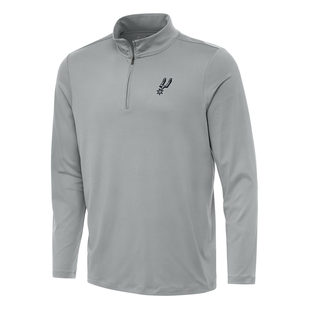San Antonio Spurs Antigua Reprocess Quarter-Zip Top Gray - NBA