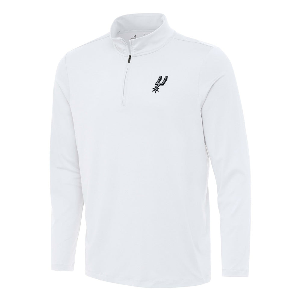 San Antonio Spurs Antigua Reprocess Quarter-Zip Top White - NBA