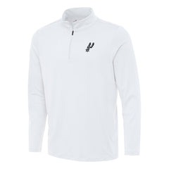 San Antonio Spurs Antigua Reprocess Quarter-Zip Top White - NBA