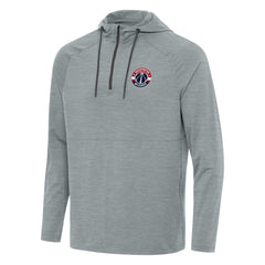 Washington Wizards Antigua Spikes Raglan Quarter-Zip Hoodie Heather Gray - NBA