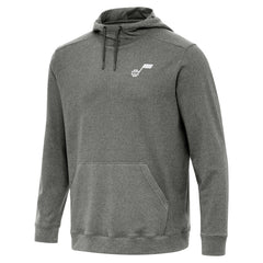 Utah Jazz Antigua Cloud Pullover Hoodie Heather Black - NBA