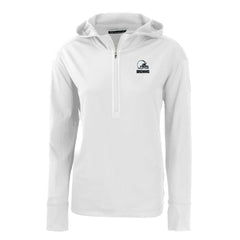 Cleveland Browns Cutter & Buck Women's Daybreak Eco Recycled Half-Zip Hoodie White | NFL