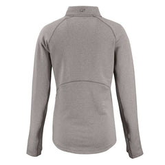 Cleveland Browns Cutter & Buck Women's Peshastin Eco Fleece Recycled Half-Zip Pullover Top Heather Gray | NFL