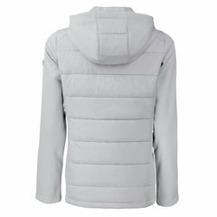 Cleveland Browns Cutter & Buck Women's Evoke Hybrid Eco Softshell Recycled Full-Zip Hooded Jacket Gray | NFL