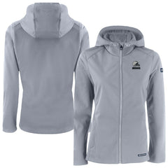 Cleveland Browns Cutter & Buck Women's Evoke Eco Softshell Recycled Full-Zip Hoodie Jacket Gray | NFL