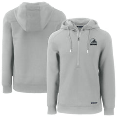 Cleveland Browns Cutter & Buck Roam Eco Recycled Half-Zip Pullover Hoodie Gray | NFL