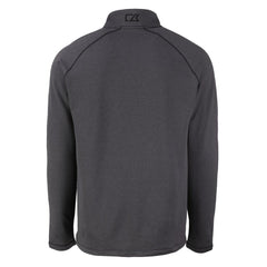 Cleveland Browns Cutter & Buck Peshastin Eco Fleece Recycled Half-Zip Pullover Heather Black | NFL