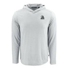 Cleveland Browns Cutter & Buck Coastline Epic Comfort Eco Recycled Long Sleeve Hooded T-Shirt Gray | NFL