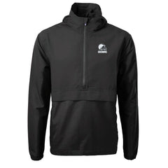 Cleveland Browns Cutter & Buck Charter Eco Recycled Anorak Half-Zip Hoodie Jacket Black | NFL