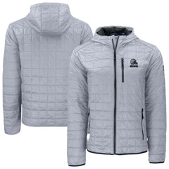 Cleveland Browns Cutter & Buck Rainier Primaloft Eco Full-Zip Hooded Jacket Gray | NFL