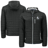 Cleveland Browns Cutter & Buck Rainier Primaloft Eco Full-Zip Hooded Jacket Black | NFL