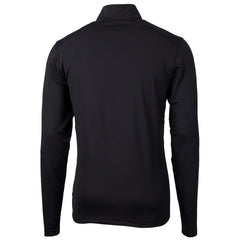 Cleveland Browns Cutter & Buck Big & Tall Virtue Eco Pique Recycled Quarter-Zip Pullover Top Black | NFL