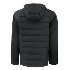 Cleveland Browns Cutter & Buck Big & Tall Evoke Hybrid Eco Softshell Recycled Full-Zip Hooded Jacket Black | NFL